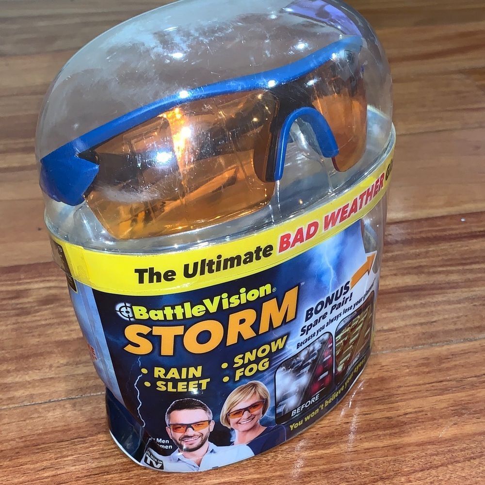 Storm Blue and Orange Glasses